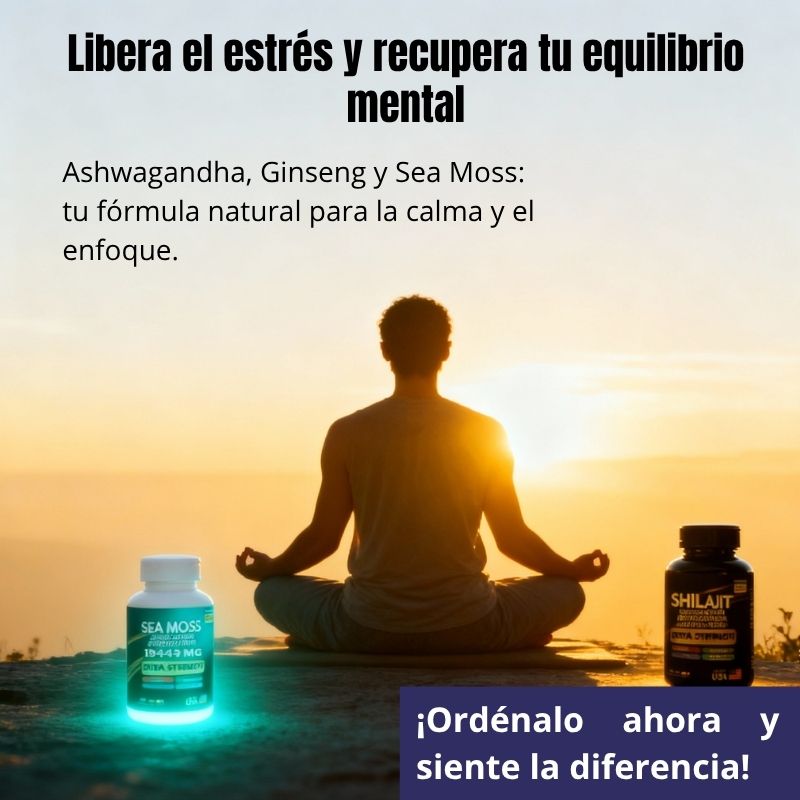 Sea Moss + Shilajit para Energía y Enfoque
