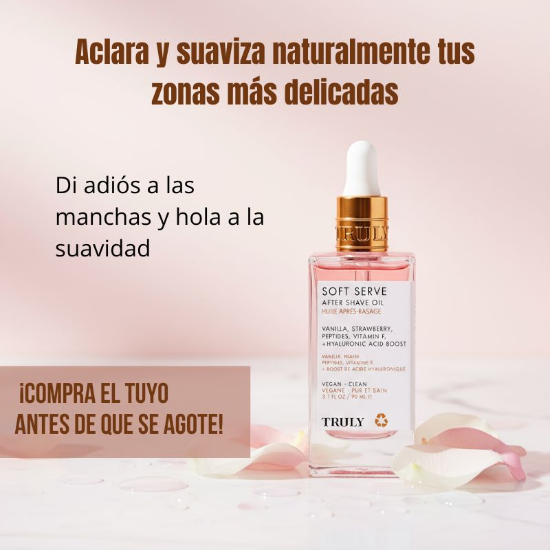 Aceite corporal aclarante y olor para tus zonas intimas