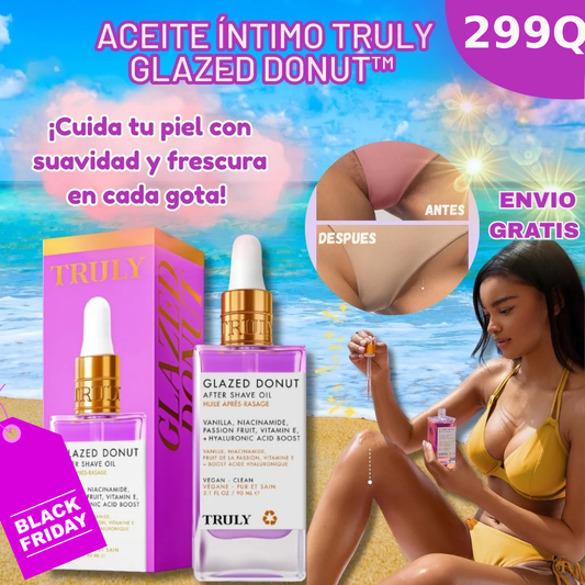 Truly: Aceite Glazed Donut para después del afeitado