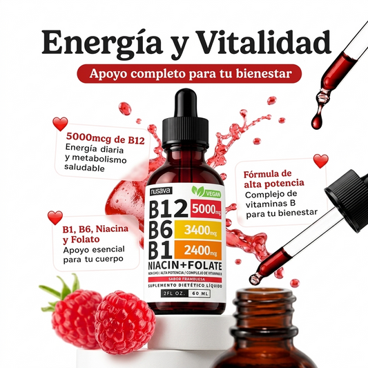 Gotas Líquidas De Vitamina B12 Y B6 De Vitamina U