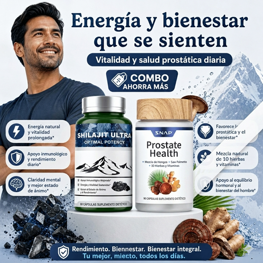 COMBO: Capsulas Shilajit + Suplemento para la Prostata