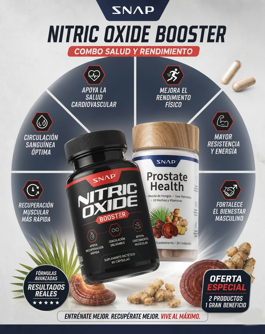 Combo: Óxido Nítrico & Suplemento Alimenticio para la Prostata