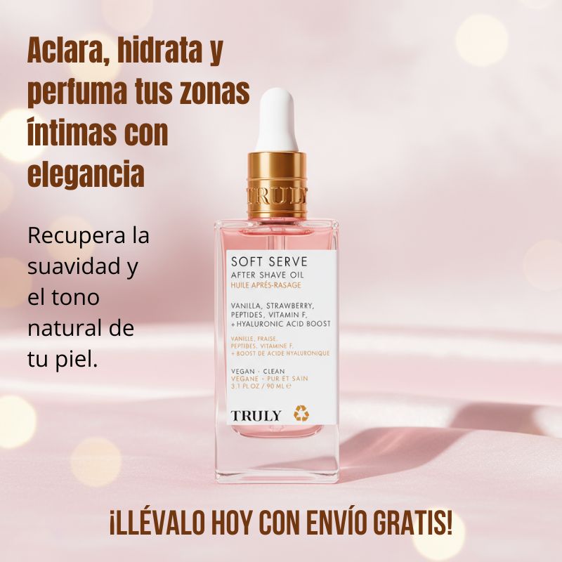 Aceite corporal aclarante y olor para tus zonas intimas