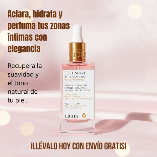 Aceite corporal aclarante y olor para tus zonas intimas