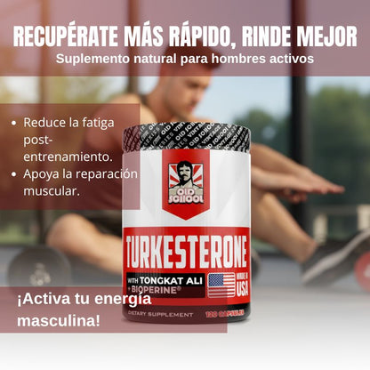 Turkesterone Bioperine para Hombres