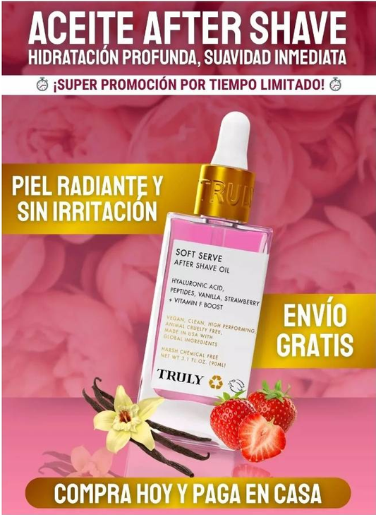 Truly: Aceite Soft Serve para después del afeitado