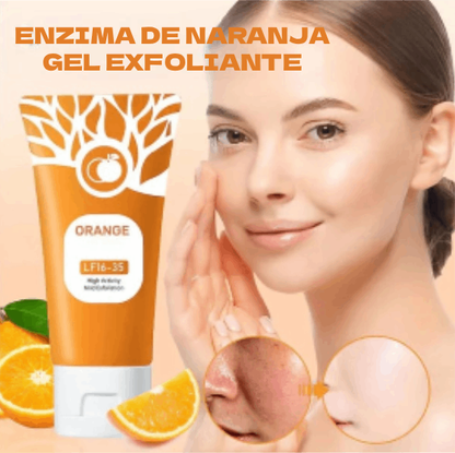 Gel Exfoliante de Enzimas de Naranja para Rostro y Cuerpo