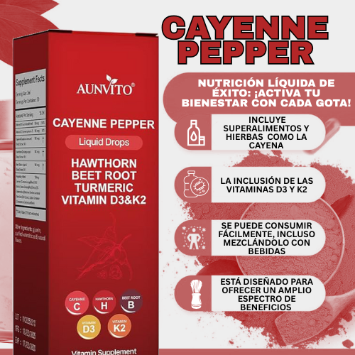 Gotas de Energía Cayena Pepper