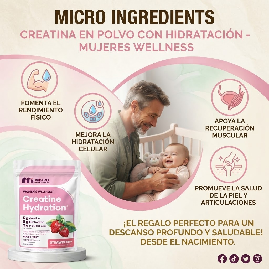 Creatina en Polvo con Hidratación Micro Ingredients
