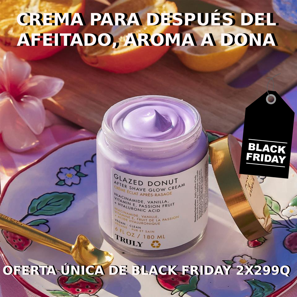 Truly: Crema Glazed Donut para después del afeitado